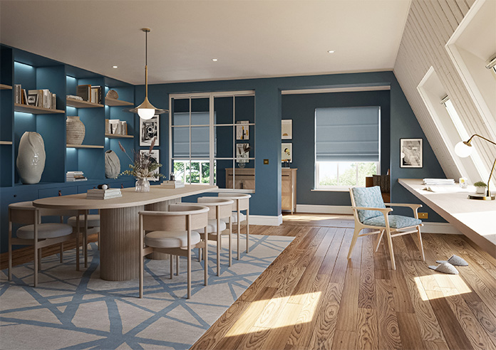 Tussah, Ice - Roman Blind - Image 6